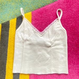 Brandy Melville Nicolette White Tank Top